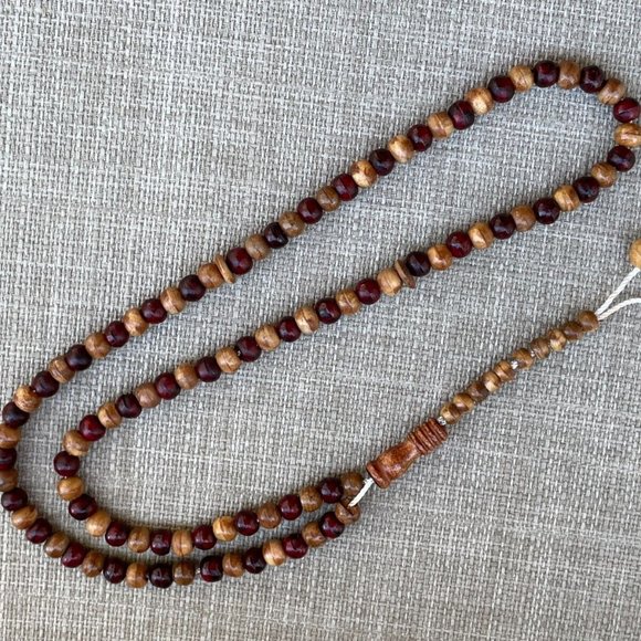 Handmade Tasbeeh Real Wood Beads Prayer Beads Religious Beads Islamic Tasbeh - Picture 9 of 9